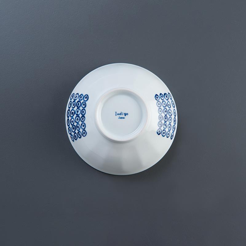 藍丸紋五件式輕量前菜碗