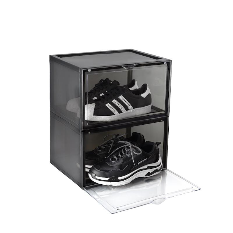 側開式 | 磁吸式鞋類收納盒 - 4入組