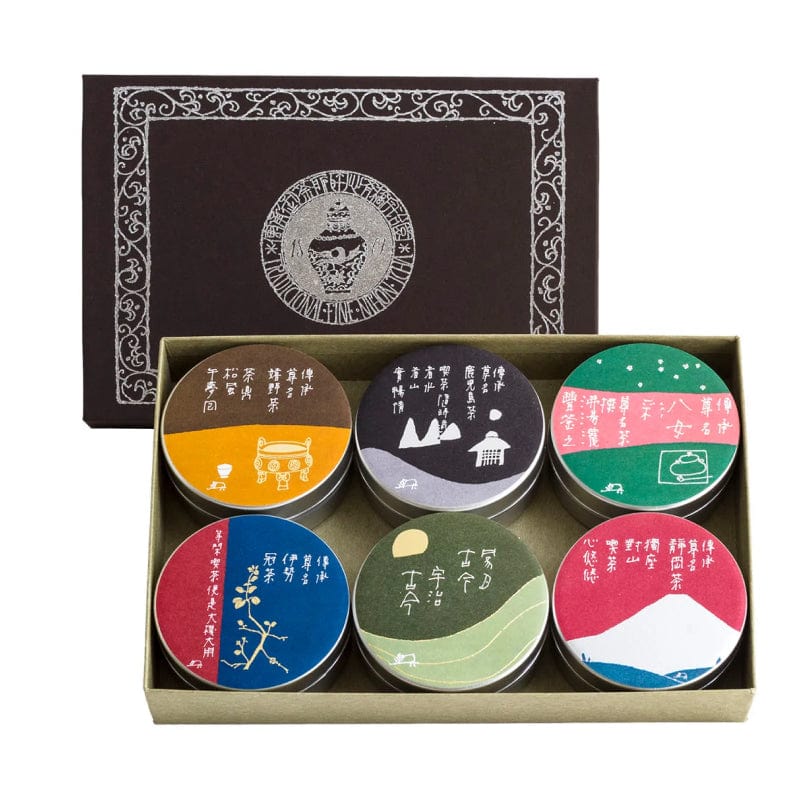 宇治園 6種日本茶茶葉禮盒