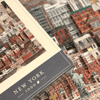 城市版畫系列拼圖1000片