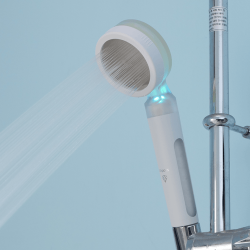 LED感溫變色雙濾芯蓮蓬頭