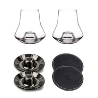 WHISKY ATMOSPHERE Duo Gift Set Spirits with Basalt chilling bases