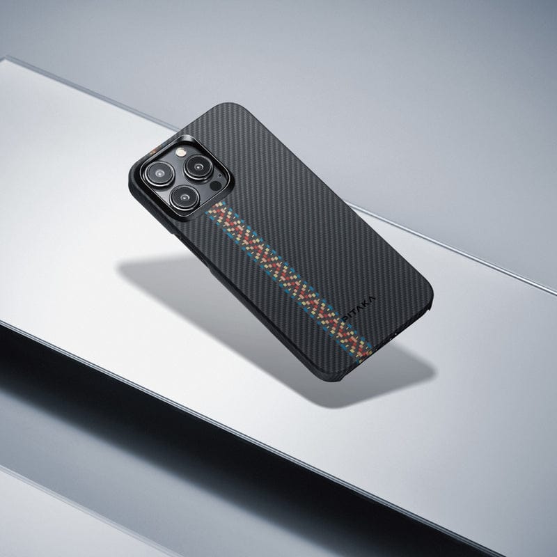 MagEZ iPhone15 Pro/ProMax Case 航太纖維磁吸手機殼細紋浮織款(17g 全球最薄 MagSafe)