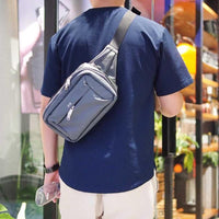 日本製街頭風 俐落機能防潑水側背/胸包 - 兩色