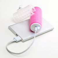 攜帶式USB造型捲髮器-粉紅