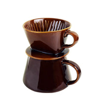 Tlar陶瓷職人濾杯+陶瓷杯優雅組(咖啡濾杯+咖啡陶瓷杯)-兩色可選
