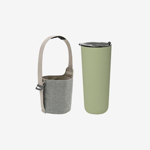 HIDING iN 飲料杯(冬茶綠)-杯袋組合