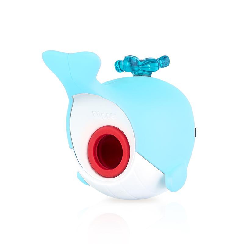 專利輕觸開闔動物牙刷架+鯨魚擠牙膏組