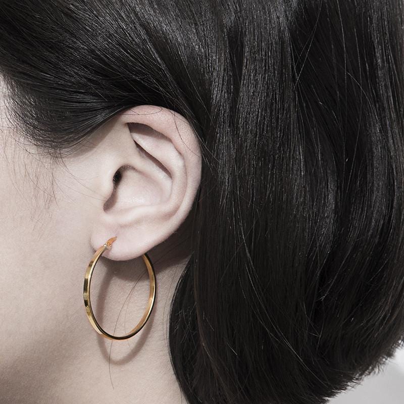 Flat C-type Earring 平面耳環(鋼製)