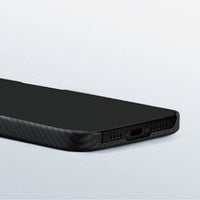 MagEZ iPhone15 Pro/ProMax Case 航太纖維磁吸手機殼黑灰款(17g 全球最薄 MagSafe)