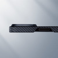 MagEZ iPhone15 Pro/ProMax Case 航太纖維磁吸手機殼黑灰款(17g 全球最薄 MagSafe)