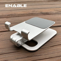【ENABLE】雙折多角度 鋁合金手機&平板桌面支架