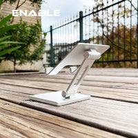 【ENABLE】極簡 收折式 鋁合金手機&平板桌面支架-加大版
