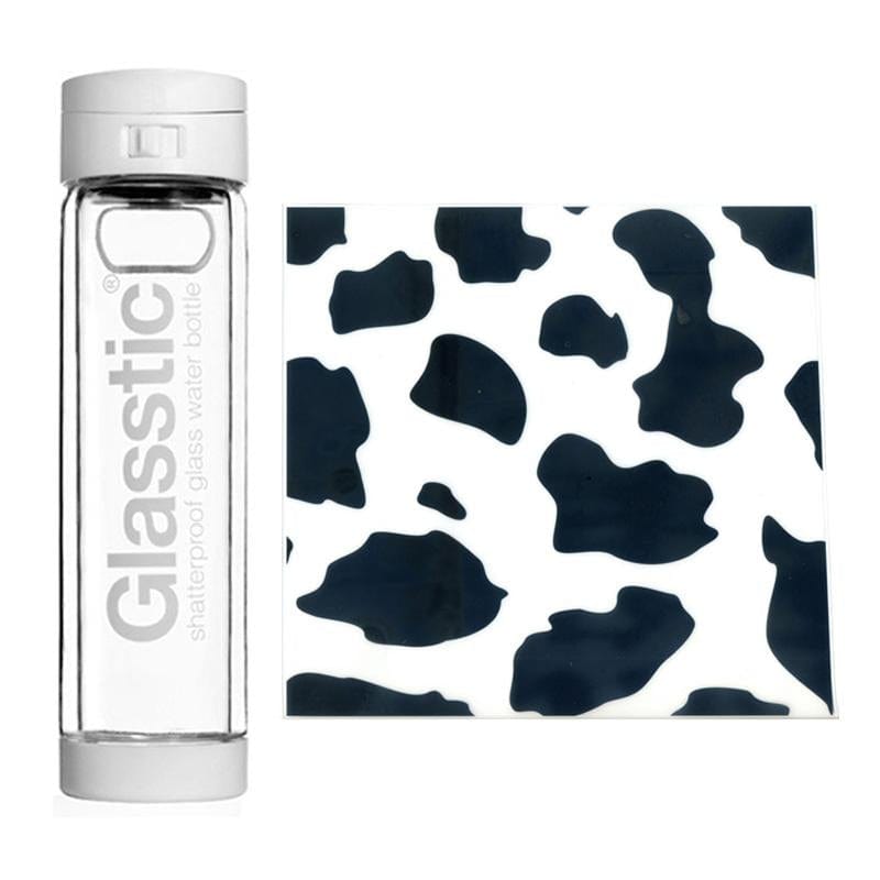 安全防護玻璃水瓶-經典乳牛款(雙色可選) 470ml