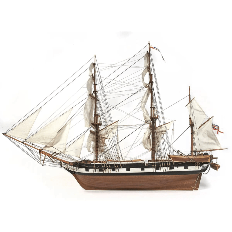 小獵犬號 HMS Beagle 與專屬顏料組 - 奧克爾木製精品組裝模型