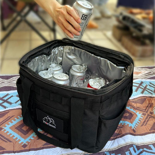 黑化戰術保冰保溫收納袋 20L (黑色/沙色)