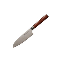 木質風握柄鉬釩鋼三德刀(125mm)-多色可選