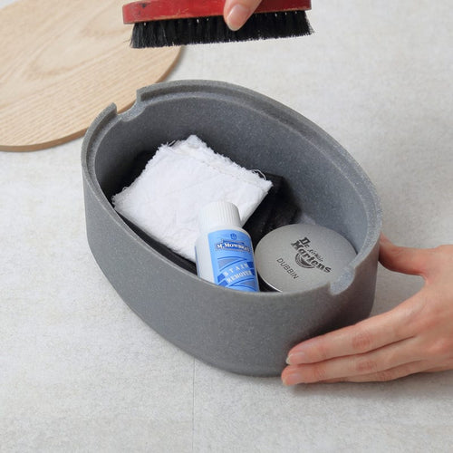 砂岩淺型橢圓形收納盒(大)-多色可選