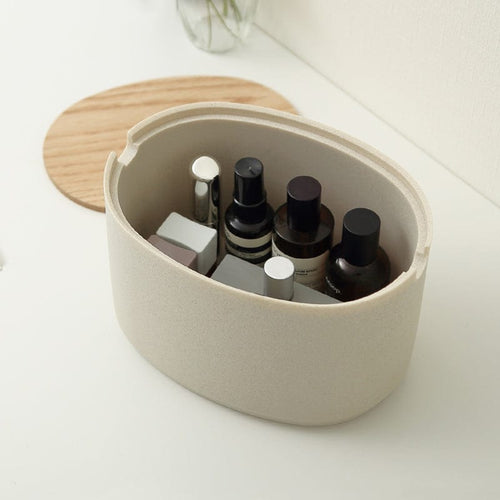 砂岩深型橢圓形收納盒(大)-多色可選