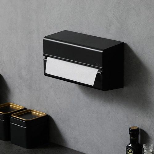 加深型ABS壁掛/桌上兩用擦手紙架-4色可選