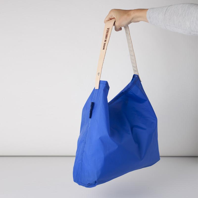 Large Sushi Sack 可收納式時尚托特包 (單色版) - 藍