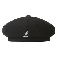 經典八片式貝蕾帽-黑色