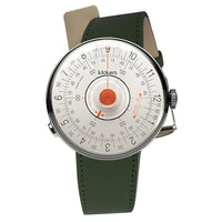 【買錶送原廠手環，款式隨機，送完為止!】KLOK-08-D2 橘軸+單圈皮革錶帶