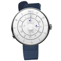 【買錶送原廠手環，款式隨機，送完為止!】KLOK-01- M1 極簡白色錶頭 + 單圈尼龍錶帶