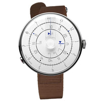 【買錶送原廠手環，款式隨機，送完為止!】KLOK-01- M1 極簡白色錶頭 + 單圈尼龍錶帶