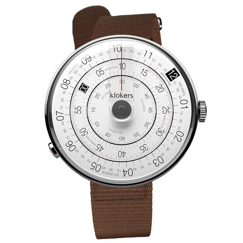 【買錶送原廠手環，款式隨機，送完為止!】KLOK-01-D2 灰色錶頭＋尼龍錶帶