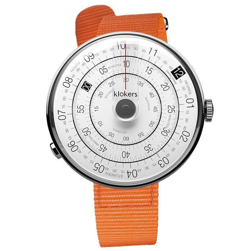 【買錶送原廠手環，款式隨機，送完為止!】KLOK-01-D2 灰色錶頭＋尼龍錶帶