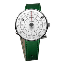 【買錶送文青提袋，款式隨機，送完為止!】KLOK-01-D2 灰色錶頭＋單圈皮革錶帶