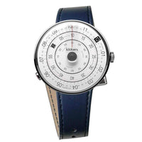 【買錶送文青提袋，款式隨機，送完為止!】KLOK-01-D2 灰色錶頭＋單圈皮革錶帶