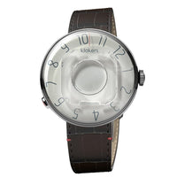 KLOK-08-M3 礦物灰色錶頭+皮革錶帶搭配摺疊錶扣