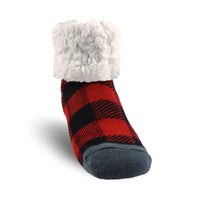 柔軟 止滑 保暖居家毛襪 – 節慶紅