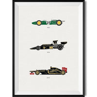 經典車款/賽車海報 - Lotus F1 賽車