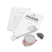 Phase 智慧型腕錶 - 白色皮革錶帶 MIS5003