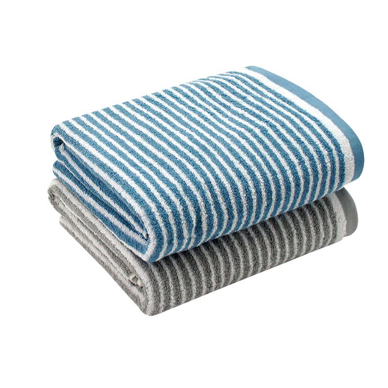 日本大和認證抗菌防臭純棉橫紋方毛浴巾組(2方2毛2浴)