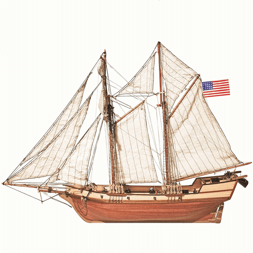 Albatros 信天翁號雙桅領航船與專屬顏料組 - 奧克爾木製精品組裝模型