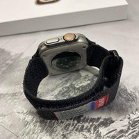【溫馨5月送禮用最首選】戰術尼龍混搭真皮皮革運動錶帶 (42/44/45/49mm 適用Ultra 1/2 &1-9代)Apple Watch  EDC-34