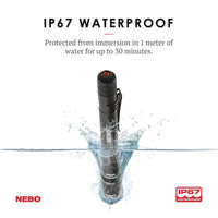 Inspector高亮度防水筆型手電筒-彈性供電-盒裝(NE6810TB)