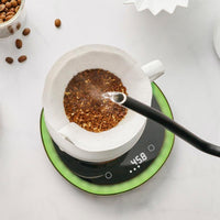 【POURX】POURX OURA 光導引咖啡電子秤＋專用隔熱墊＋玻璃分享壺
