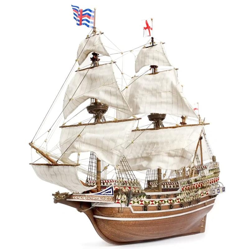 HMS Revenge 復仇號與專屬顏料組 - 奧克爾木質精品模型套組 | 難易度 : 中