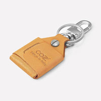 AirTag 義大利植鞣革保護套附鑰匙圈與勾扣