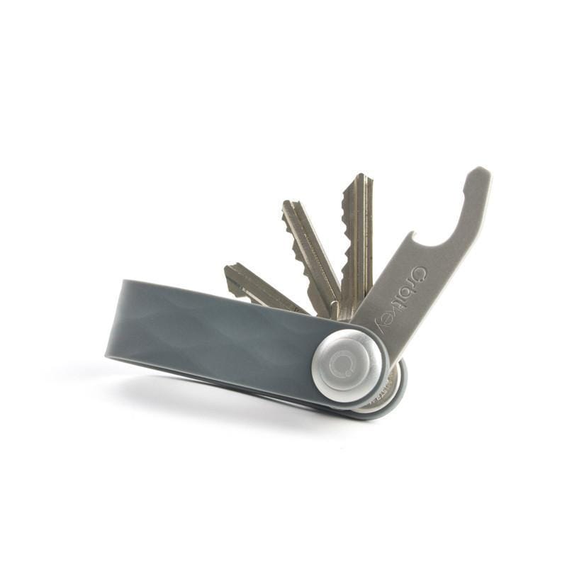 輕量矽膠智慧鑰匙收納環 - 灰