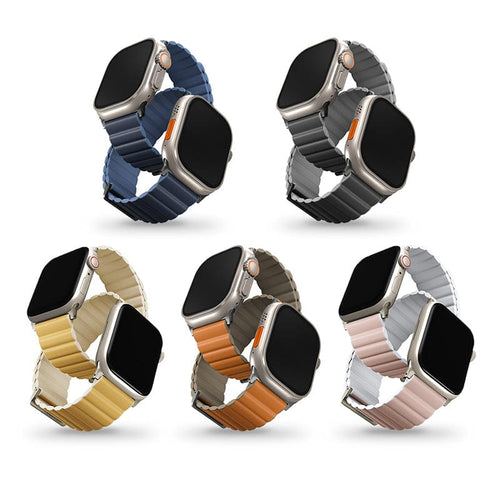 Apple Watch 38/40/41mm & 42/44/45/49mm 共用款 Revix  PE 雙色矽膠真皮錶帶