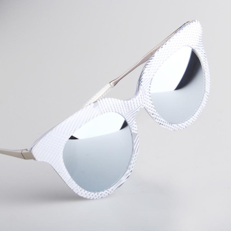 白條紋方框太陽眼鏡
