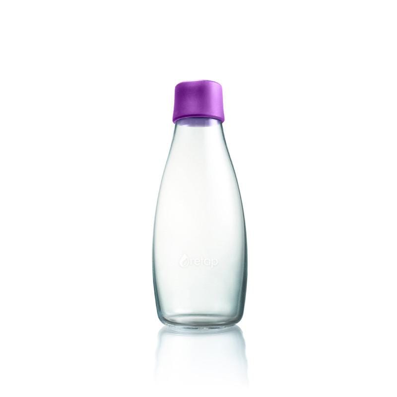 極輕、無毒、耐熱隨身玻璃水瓶(500ml) - 艷紫Purple