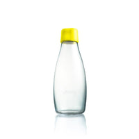 極輕、無毒、耐熱隨身玻璃水瓶(500ml) - 亮黃Yellow