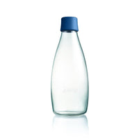 極輕、無毒、耐熱隨身玻璃水瓶(800ml) - 海軍藍Dark Blue